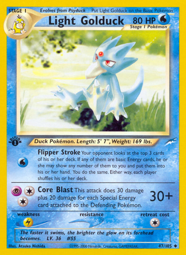 Light Golduck (47/105) [Neo Destiny 1st Edition] | Galaxy Games LLC