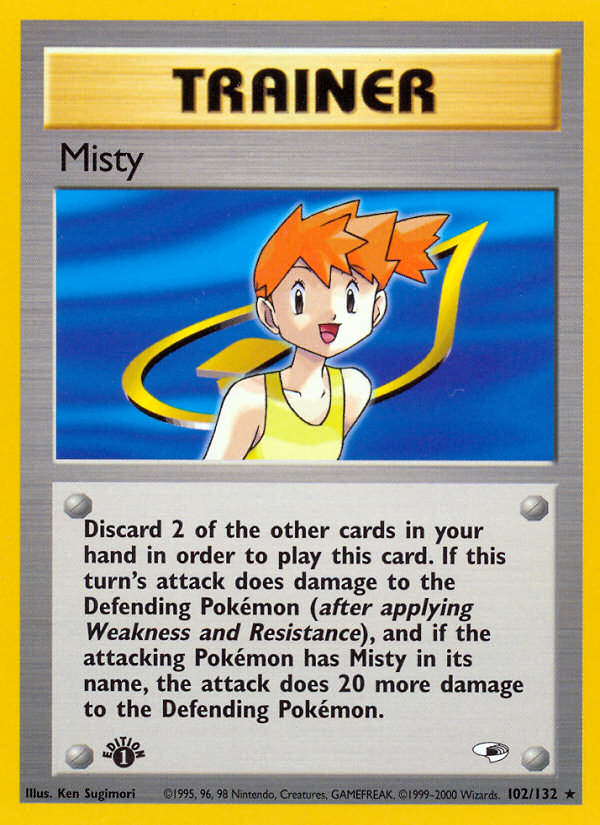 Misty (102/132) [Gym Heroes 1st Edition] | Galaxy Games LLC