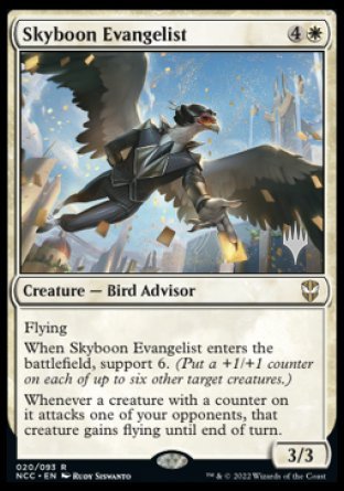Skyboon Evangelist (Promo Pack) [Streets of New Capenna Commander Promos] | Galaxy Games LLC