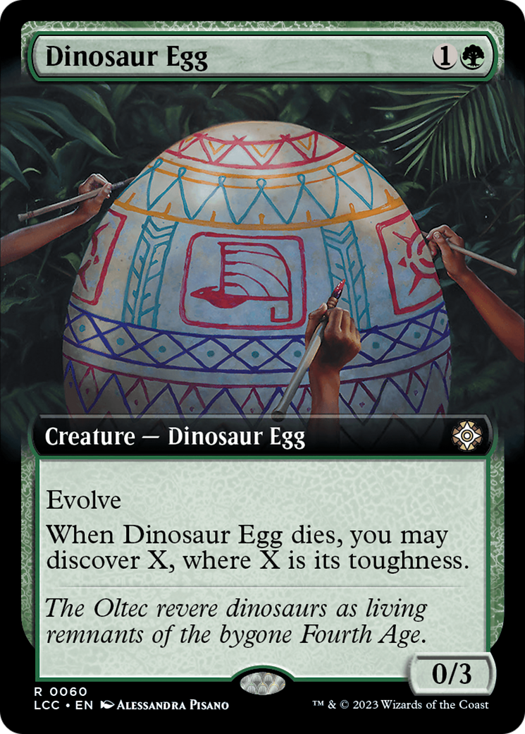 Dinosaur Egg (Extended Art) [The Lost Caverns of Ixalan Commander] | Galaxy Games LLC