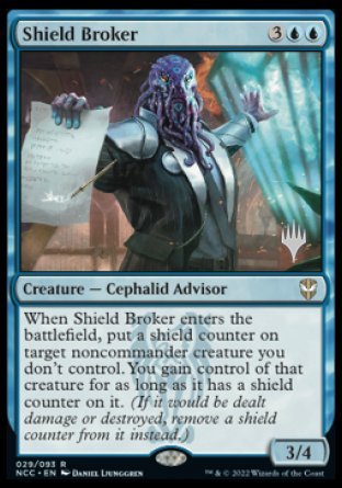 Shield Broker (Promo Pack) [Streets of New Capenna Commander Promos] | Galaxy Games LLC