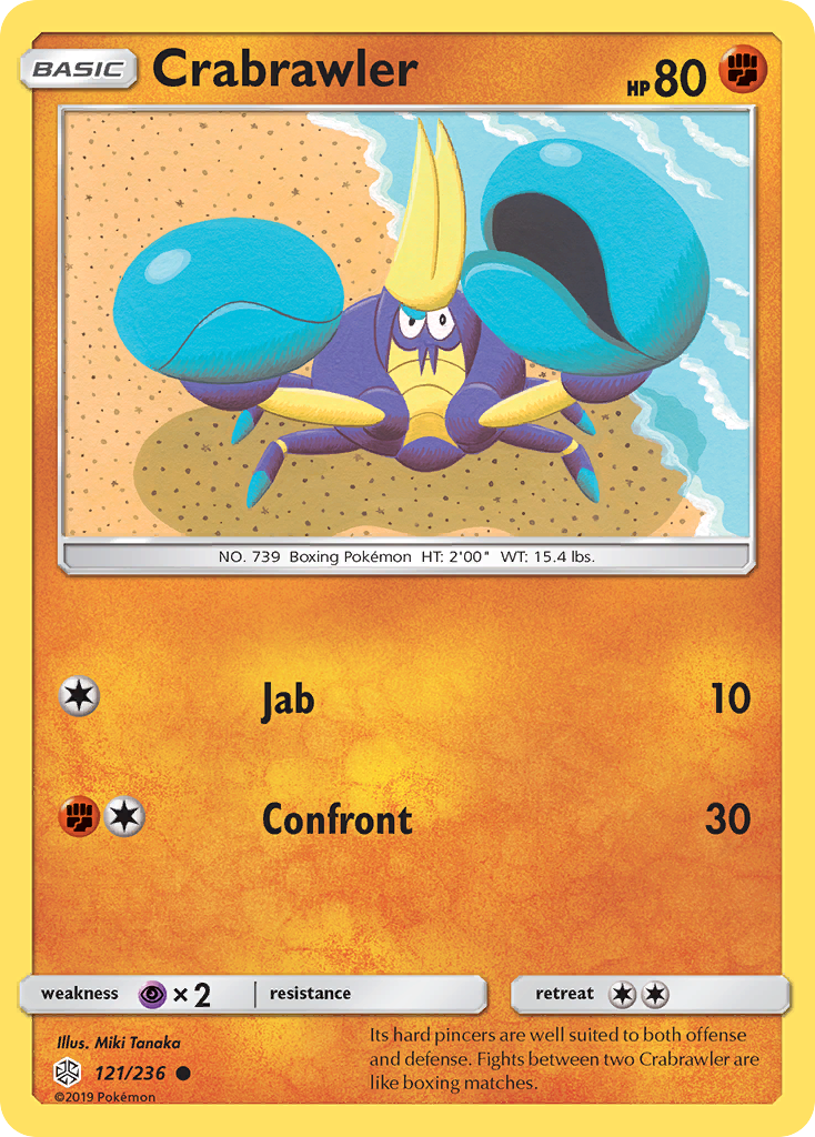 Crabrawler (121/236) [Sun & Moon: Cosmic Eclipse] | Galaxy Games LLC