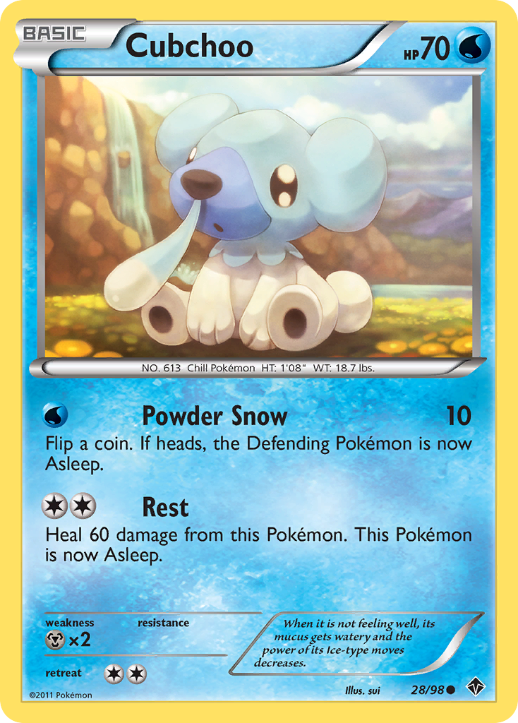 Cubchoo (28/98) [Black & White: Emerging Powers] | Galaxy Games LLC