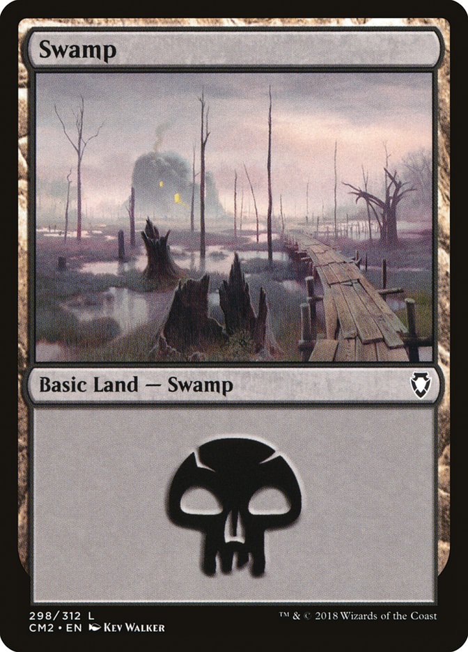 Swamp (298) [Commander Anthology Volume II] | Galaxy Games LLC