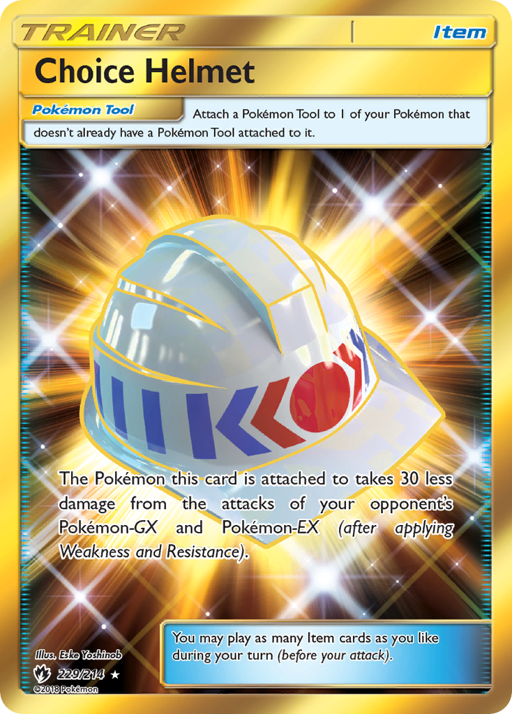 Choice Helmet (229/214) [Sun & Moon: Lost Thunder] | Galaxy Games LLC