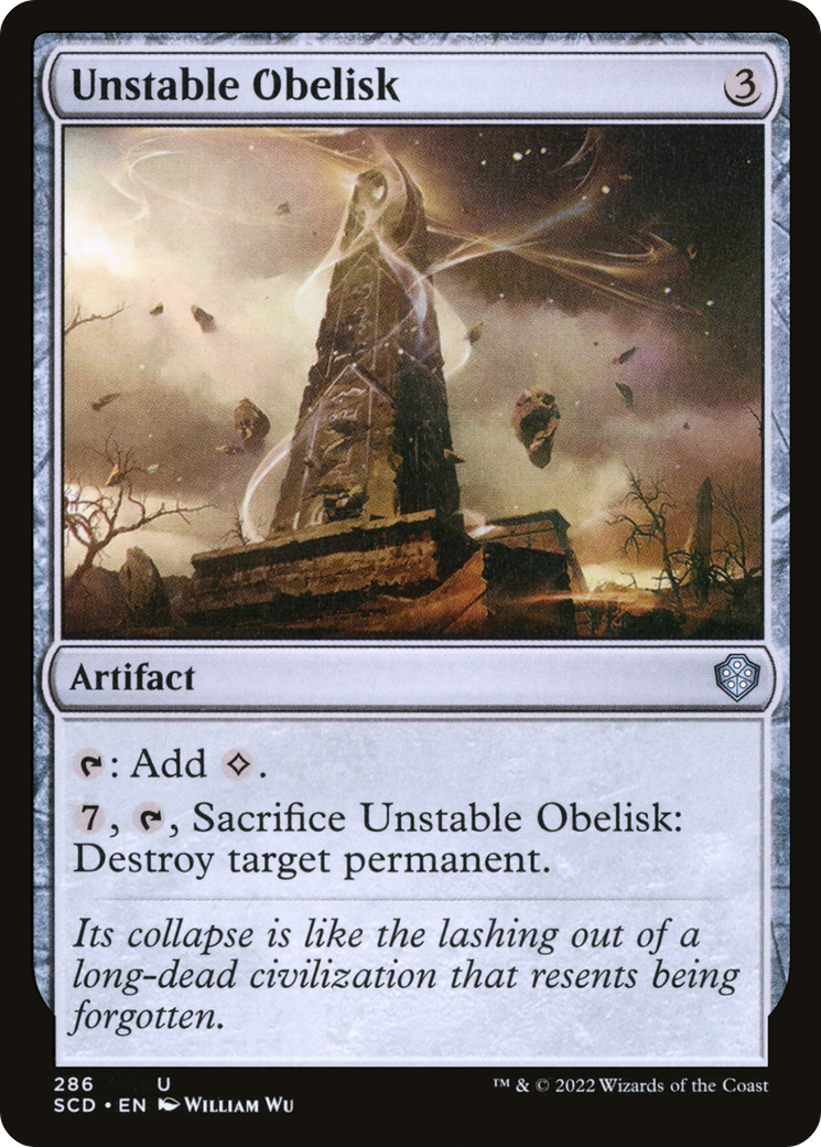 Unstable Obelisk [Starter Commander Decks] | Galaxy Games LLC