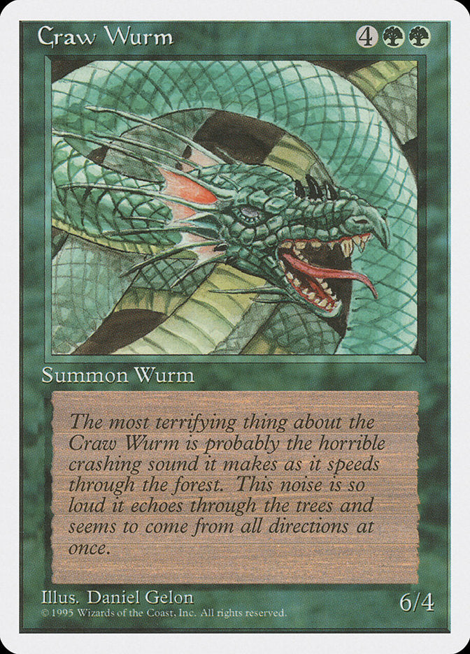 Craw Wurm [Fourth Edition] | Galaxy Games LLC