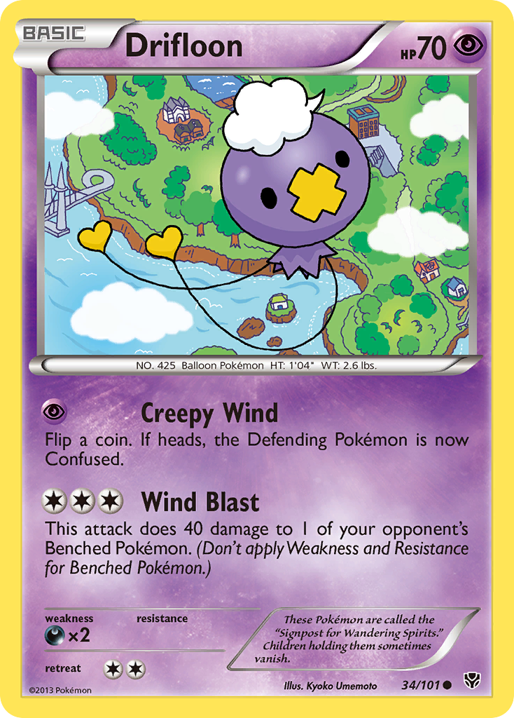 Drifloon (34/101) [Black & White: Plasma Blast] | Galaxy Games LLC