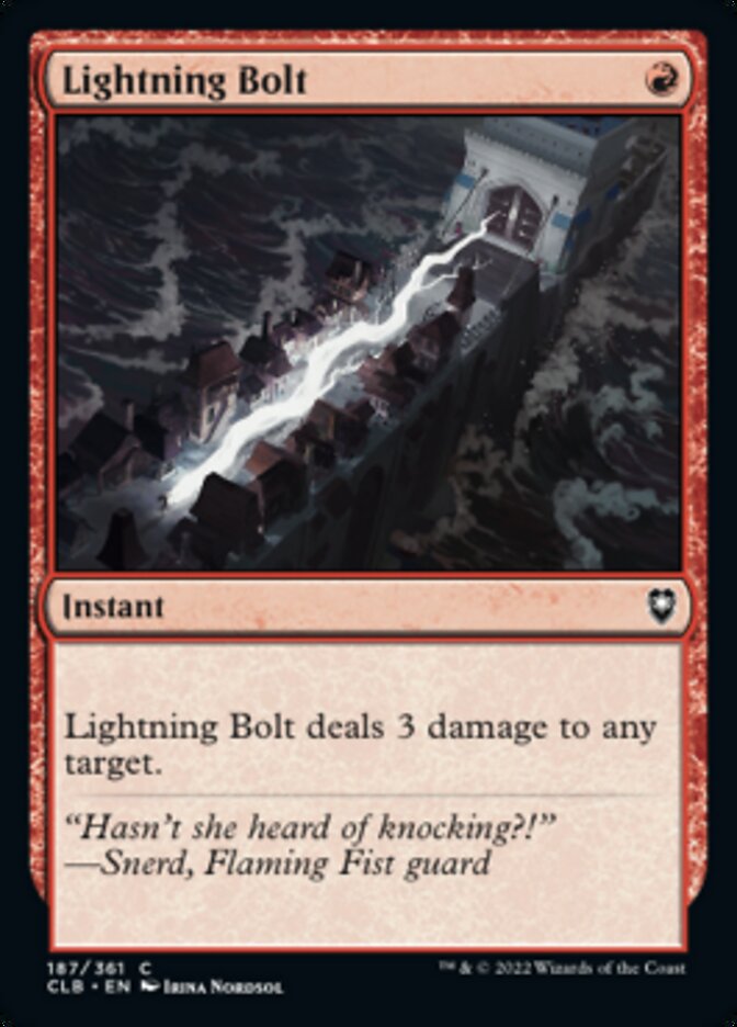 Lightning Bolt [Commander Legends: Battle for Baldur's Gate] | Galaxy Games LLC