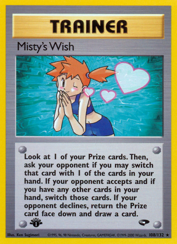 Misty's Wish (108/132) [Gym Challenge 1st Edition] | Galaxy Games LLC