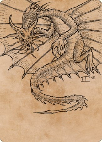 Ancient Gold Dragon Art Card (44) [Commander Legends: Battle for Baldur's Gate Art Series] | Galaxy Games LLC