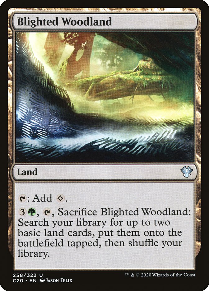 Blighted Woodland [Commander 2020] | Galaxy Games LLC