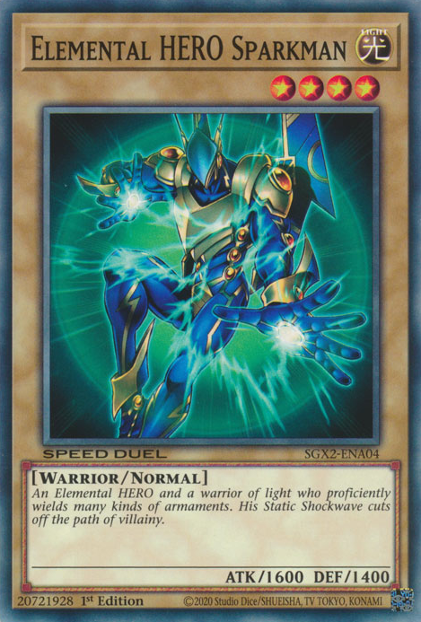 Elemental HERO Sparkman [SGX2-ENA04] Common | Galaxy Games LLC