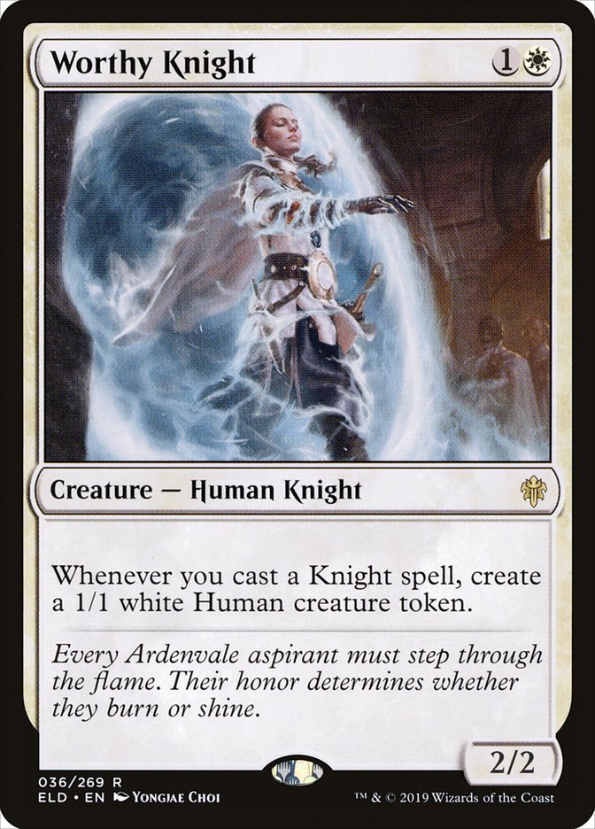 Worthy Knight [Throne of Eldraine] | Galaxy Games LLC