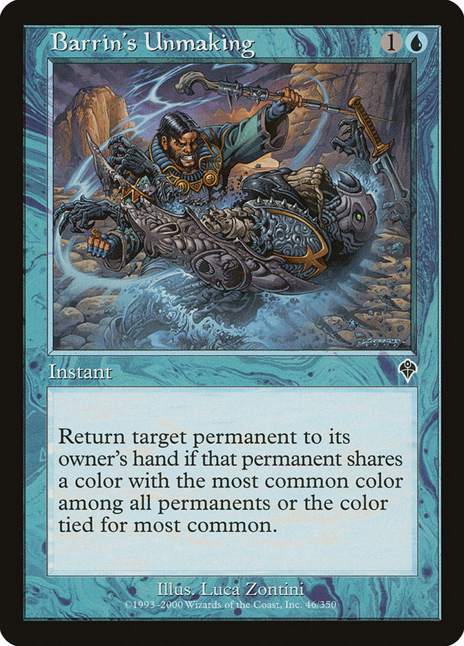 Barrin's Unmaking [Invasion] | Galaxy Games LLC