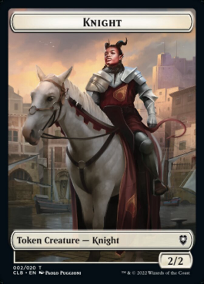 Knight Token [Commander Legends: Battle for Baldur's Gate Tokens] | Galaxy Games LLC