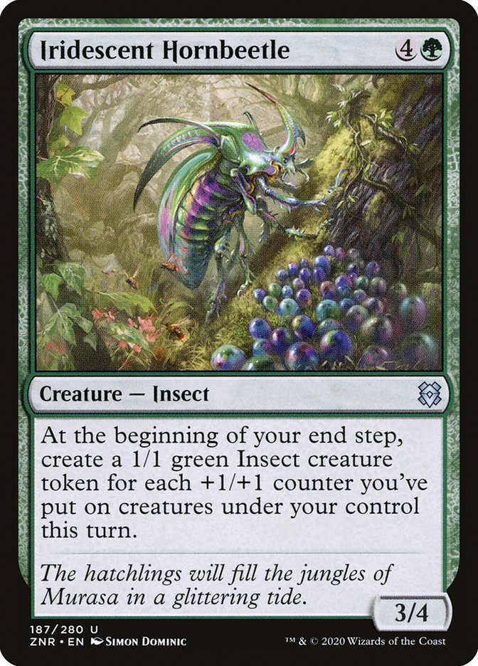 Iridescent Hornbeetle [Zendikar Rising] | Galaxy Games LLC