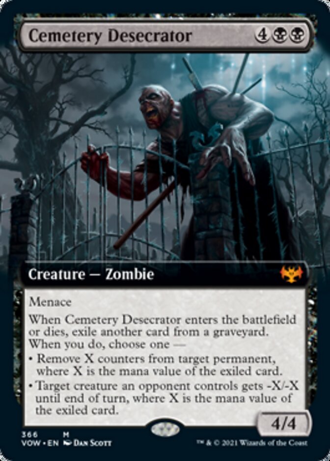 Cemetery Desecrator (Extended Art) [Innistrad: Crimson Vow] | Galaxy Games LLC