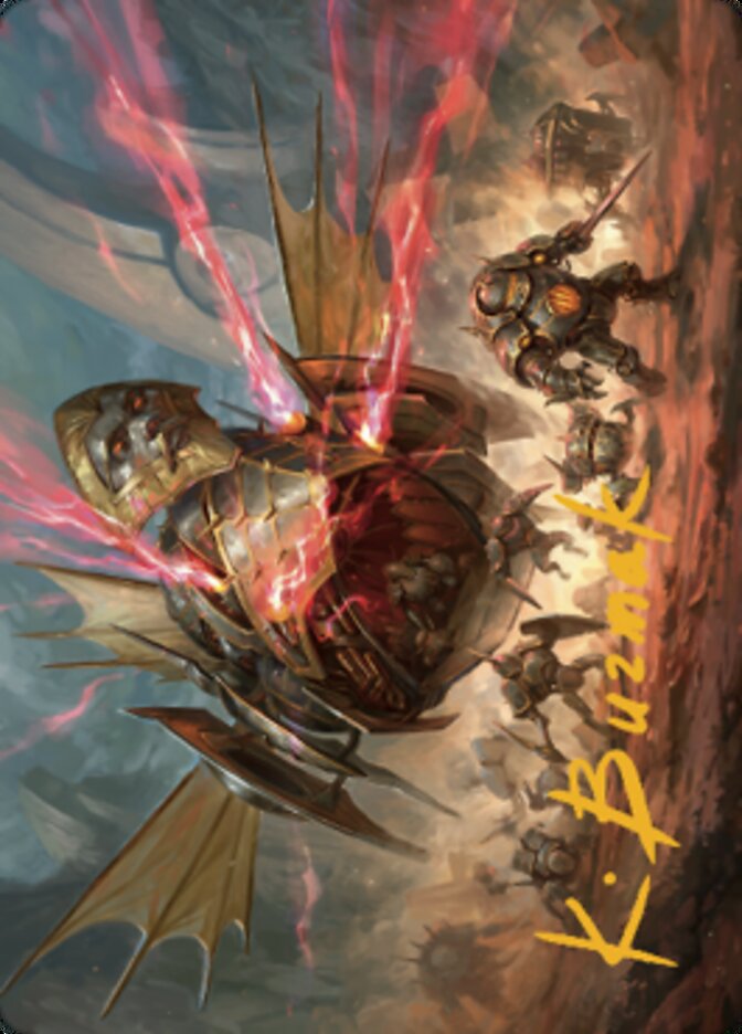 Liberator, Urza's Battlethopter Art Card (Gold-Stamped Signature) [The Brothers' War Art Series] | Galaxy Games LLC