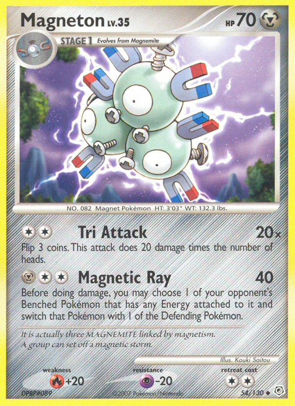 Magneton (54/130) [Diamond & Pearl: Base Set] | Galaxy Games LLC