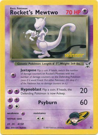 Rocket's Mewtwo (8) (Jumbo Card) [Best of Promos] | Galaxy Games LLC