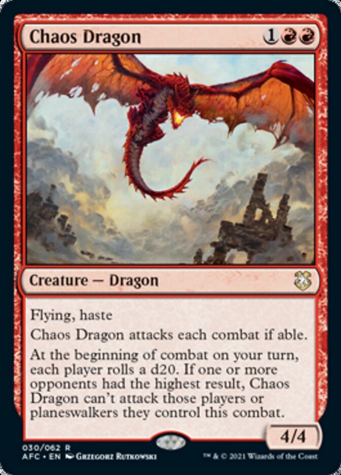 Chaos Dragon [Dungeons & Dragons: Adventures in the Forgotten Realms Commander] | Galaxy Games LLC