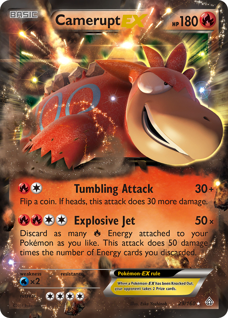 Camerupt EX (29/160) [XY: Primal Clash] | Galaxy Games LLC