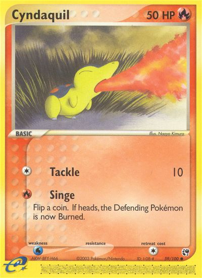 Cyndaquil (59/100) [EX: Sandstorm] | Galaxy Games LLC