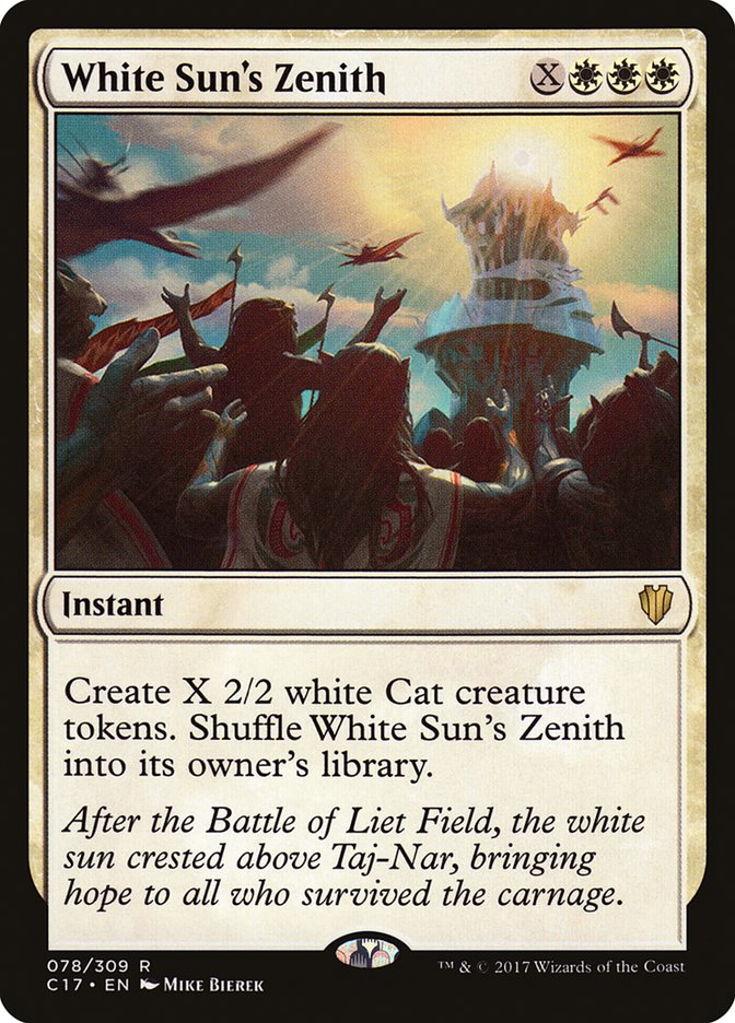 White Sun's Zenith [Commander 2017] | Galaxy Games LLC