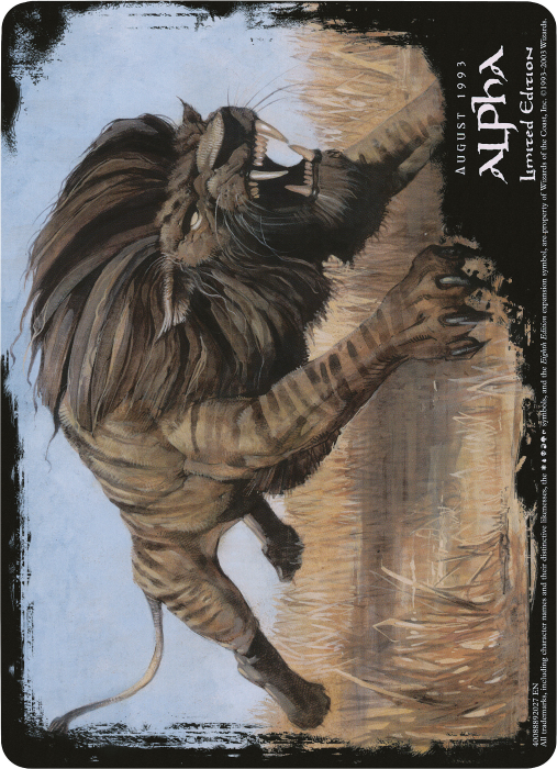 Savannah Lions (Oversized) [Eighth Edition Box Topper] | Galaxy Games LLC