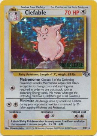 Clefable (1/64) (Prerelease Promo) [Jungle Unlimited] | Galaxy Games LLC