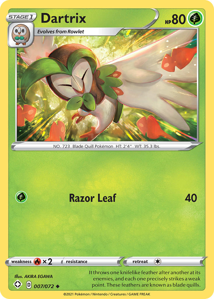 Dartrix (007/072) [Sword & Shield: Shining Fates] | Galaxy Games LLC