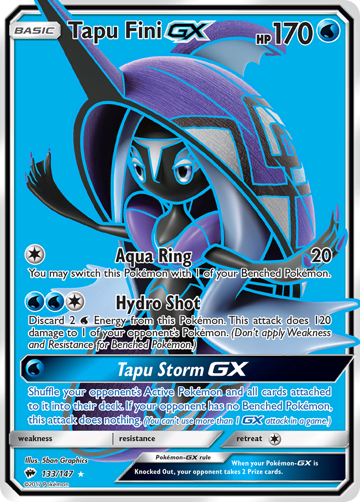 Tapu Fini GX (133/147) [Sun & Moon: Burning Shadows] | Galaxy Games LLC