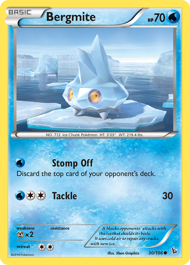 Bergmite (30/106) [XY: Flashfire] | Galaxy Games LLC