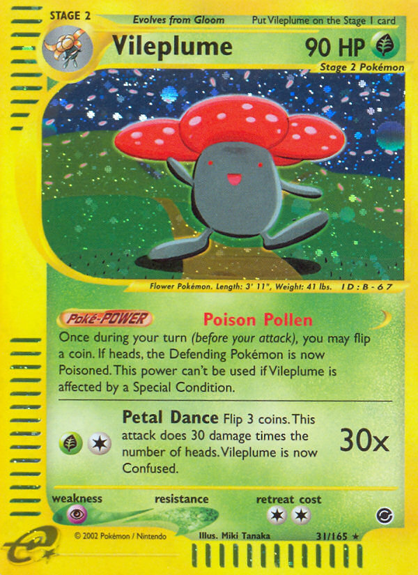 Vileplume (31/165) [Expedition: Base Set] | Galaxy Games LLC