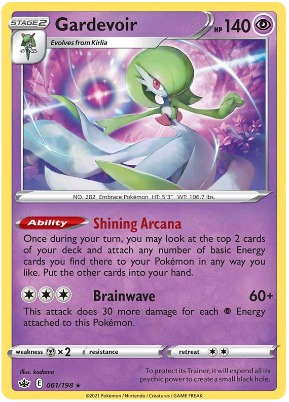 Gardevoir (061/198) (Theme Deck Exclusive) [Sword & Shield: Chilling Reign] | Galaxy Games LLC