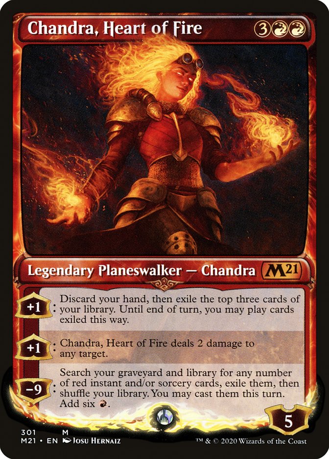 Chandra, Heart of Fire (Showcase) [Core Set 2021] | Galaxy Games LLC