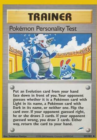 Pokemon Personality Test (102/105) [Neo Destiny Unlimited] | Galaxy Games LLC