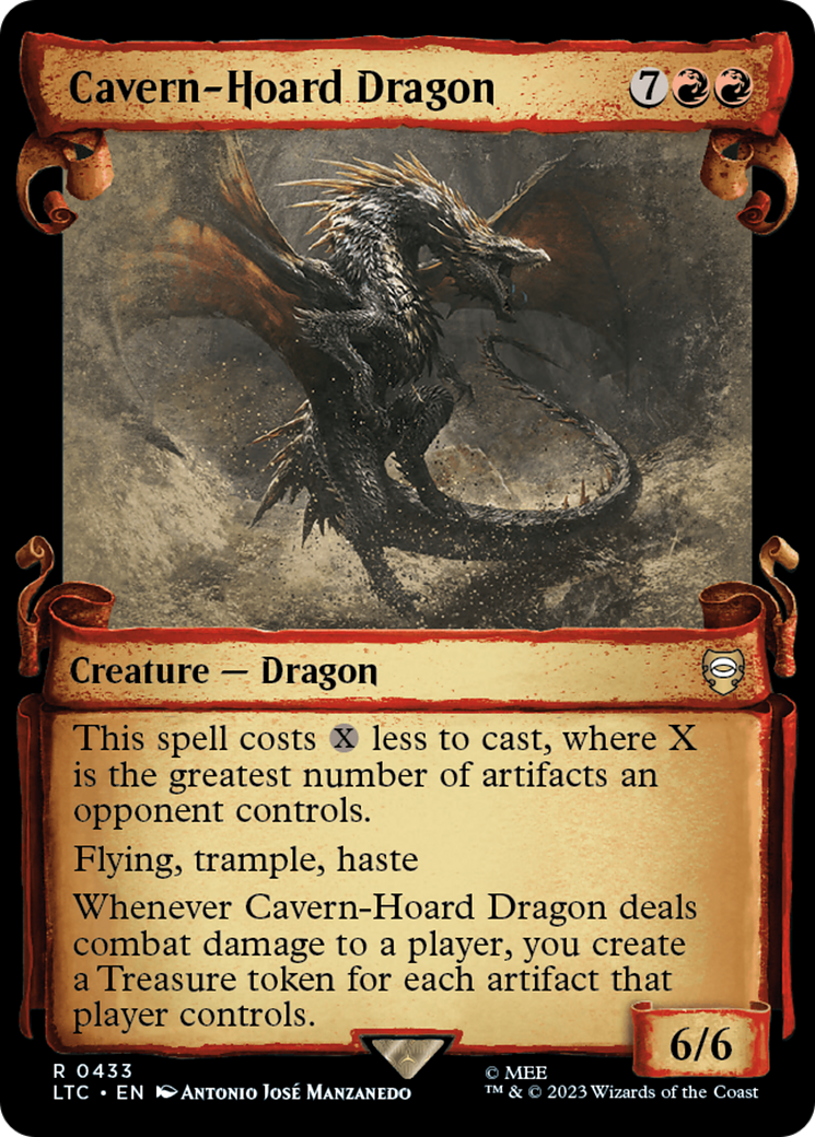 Cavern-Hoard Dragon [The Lord of the Rings: Tales of Middle-Earth Commander Showcase Scrolls] | Galaxy Games LLC