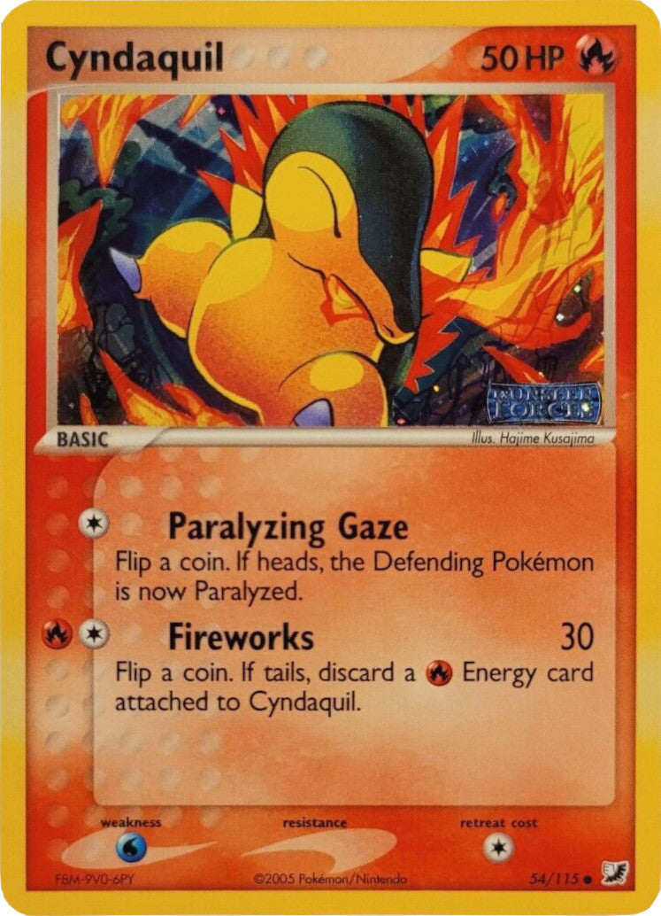 Cyndaquil (54/115) (Stamped) [EX: Unseen Forces] | Galaxy Games LLC
