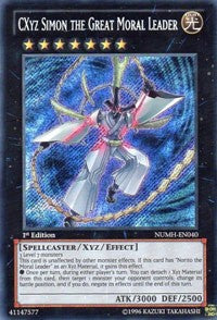 CXyz Simon the Great Moral Leader [NUMH-EN040] Secret Rare | Galaxy Games LLC