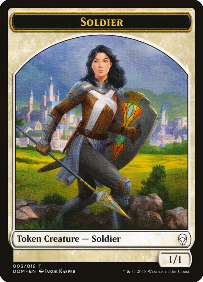 Soldier Token [Dominaria Tokens] | Galaxy Games LLC