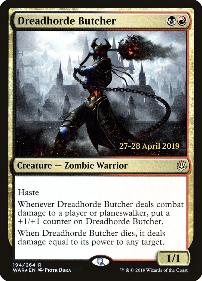 Dreadhorde Butcher [War of the Spark Prerelease Promos] | Galaxy Games LLC