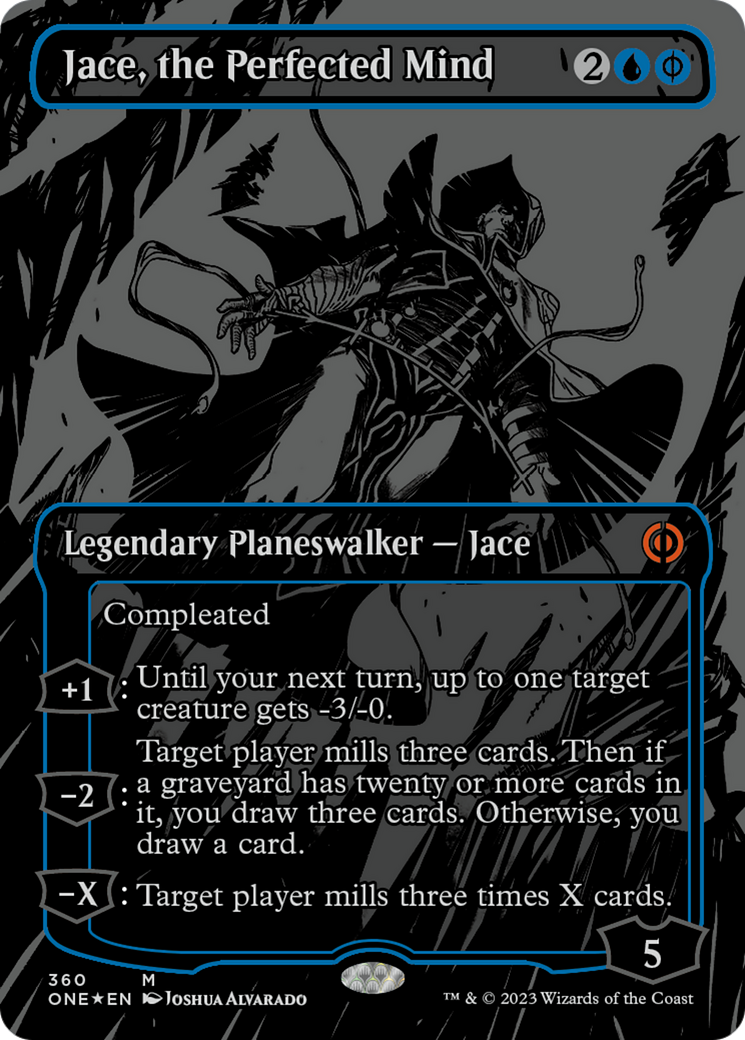 Jace, the Perfected Mind (Oil Slick Raised Foil) [Phyrexia: All Will Be One] | Galaxy Games LLC