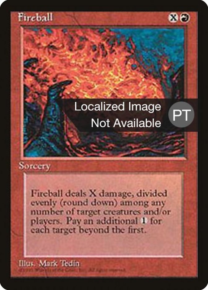 Fireball [Fourth Edition (Foreign Black Border)] | Galaxy Games LLC