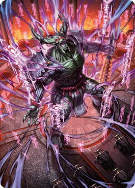 Hidetsugu, Devouring Chaos Art Card [Kamigawa: Neon Dynasty Art Series] | Galaxy Games LLC