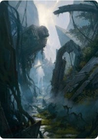 Swamp 2 Art Card [Zendikar Rising Art Series] | Galaxy Games LLC