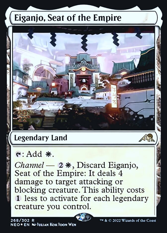 Eiganjo, Seat of the Empire [Kamigawa: Neon Dynasty Prerelease Promos] | Galaxy Games LLC