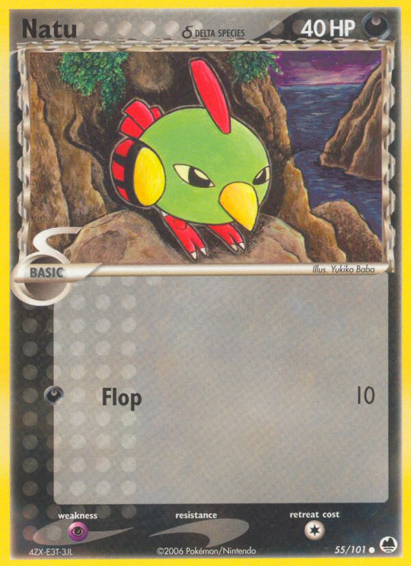 Natu (55/101) (Delta Species) [EX: Dragon Frontiers] | Galaxy Games LLC