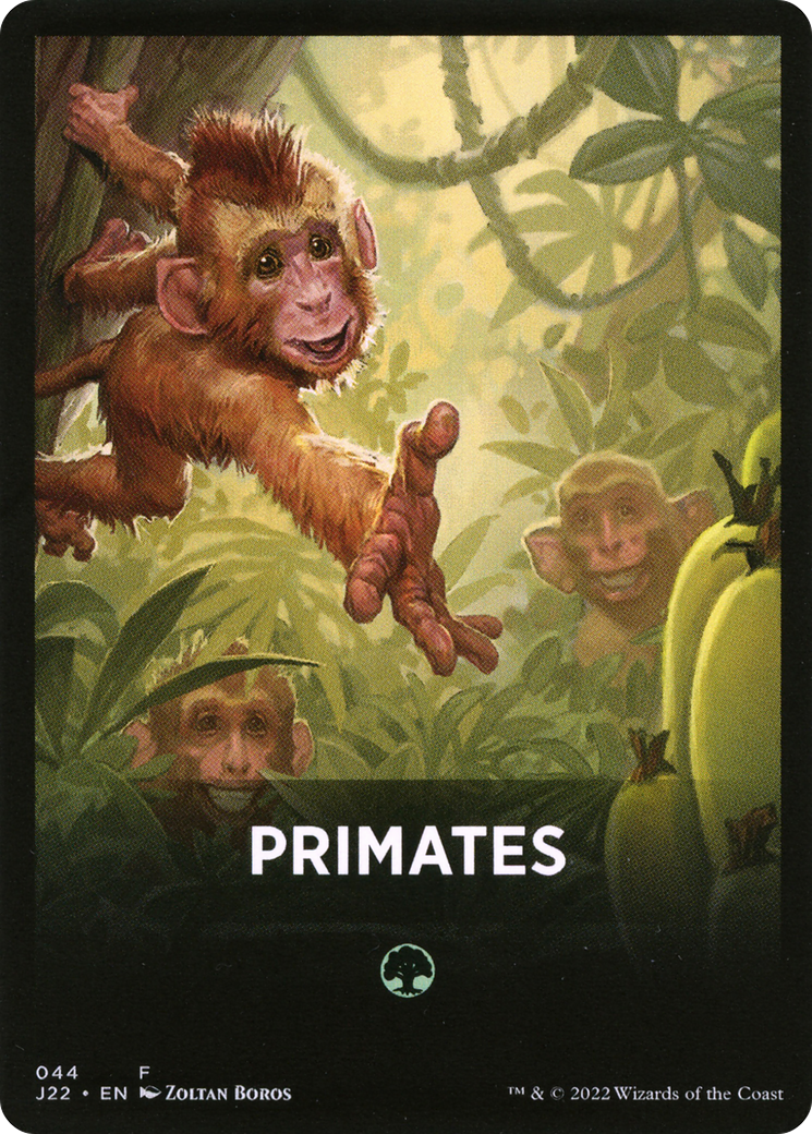 Primates Theme Card [Jumpstart 2022 Front Cards] | Galaxy Games LLC